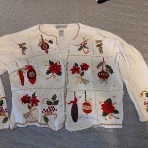 Festive Christmas sweater! Embroidery embroidery embroidery